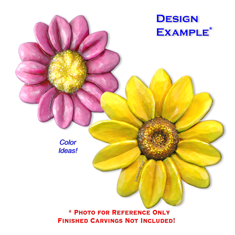 (1-J) DAISY Ornament Basswood Blank/Cutout
