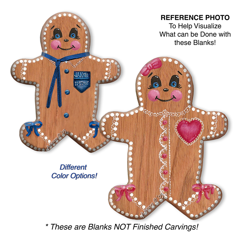 (1-Y) GINGERBREAD Ornament Basswood Blank/Cutout