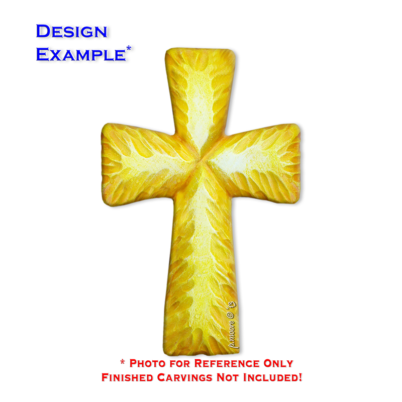 (2-Zj) CROSS SIMPLE Ornament Basswood Blank/Cutout