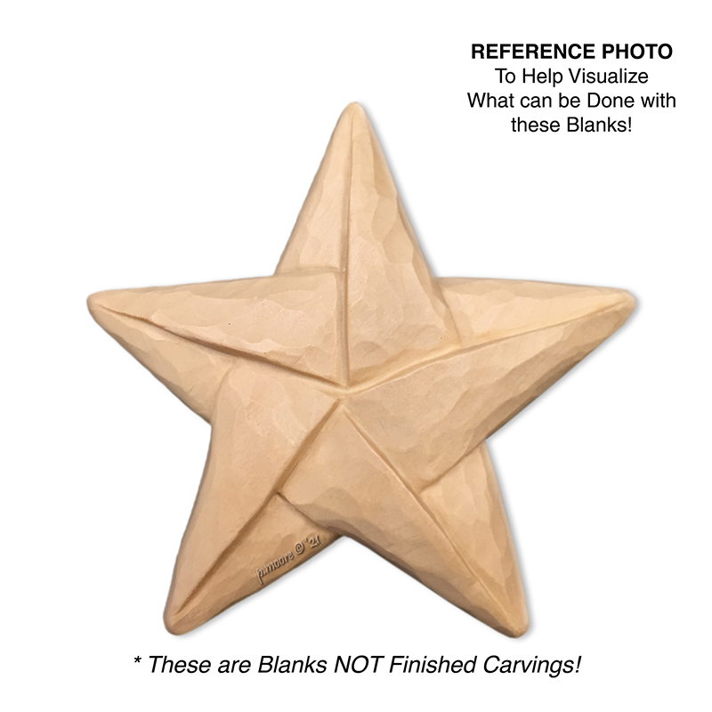 (3-Zz10) STAR FOLDED Ornament Basswood Blank/Cutout