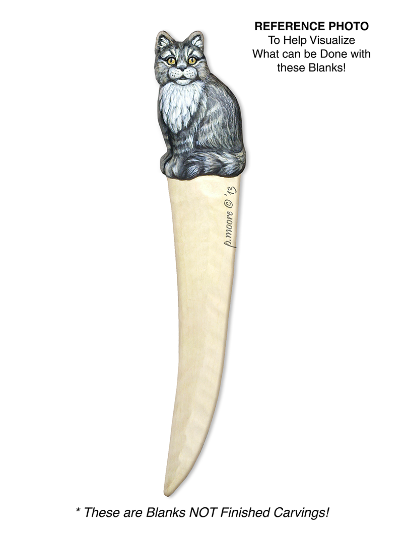 CAT Letter Opener Basswood Blank/Cutout (1005C)
