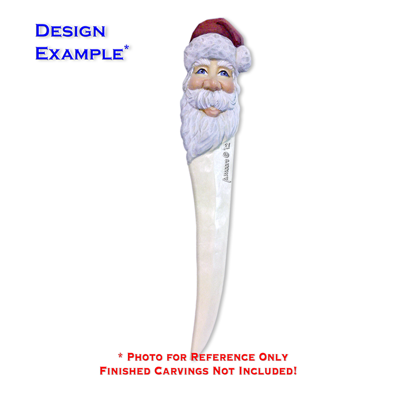 SANTA HAPPY Letter Opener Basswood Blank/Cutout (1005F)