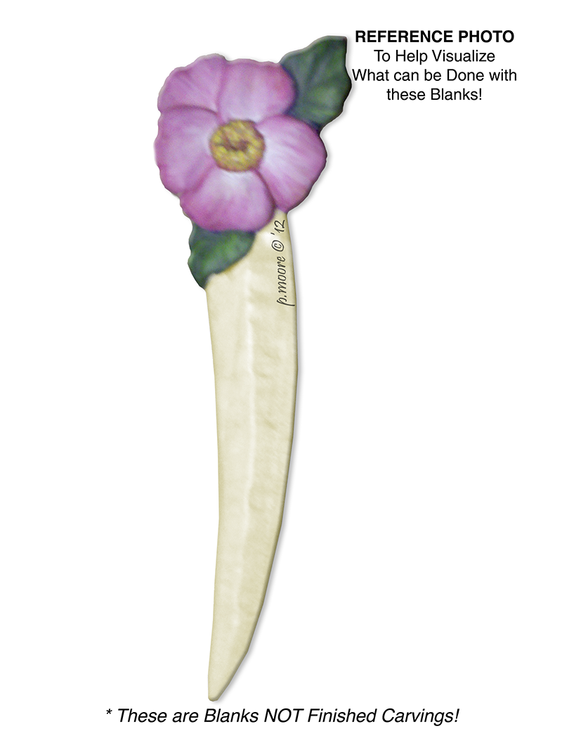 WILD ROSE Letter Opener Basswood Blank/Cutout (1005J)
