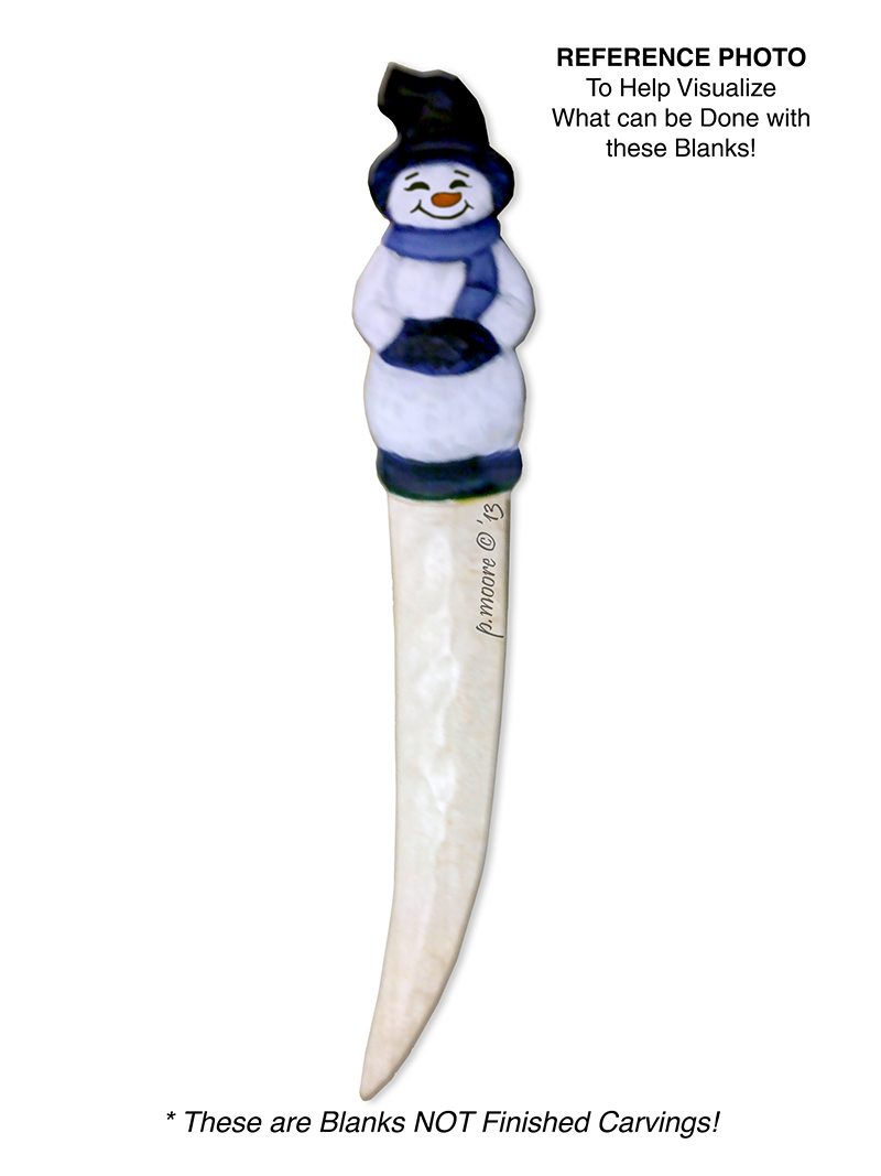 SNOWMAN Letter Opener Basswood Blank/Cutout (1005K)