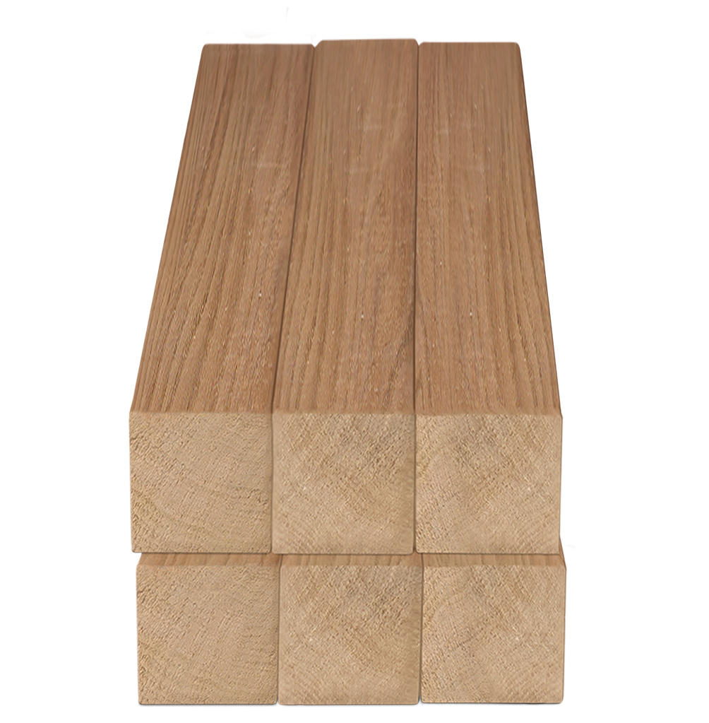 BUTTERNUT SQUARES - Carving Wood 1.5” x 1.5” x 12” (6pk)