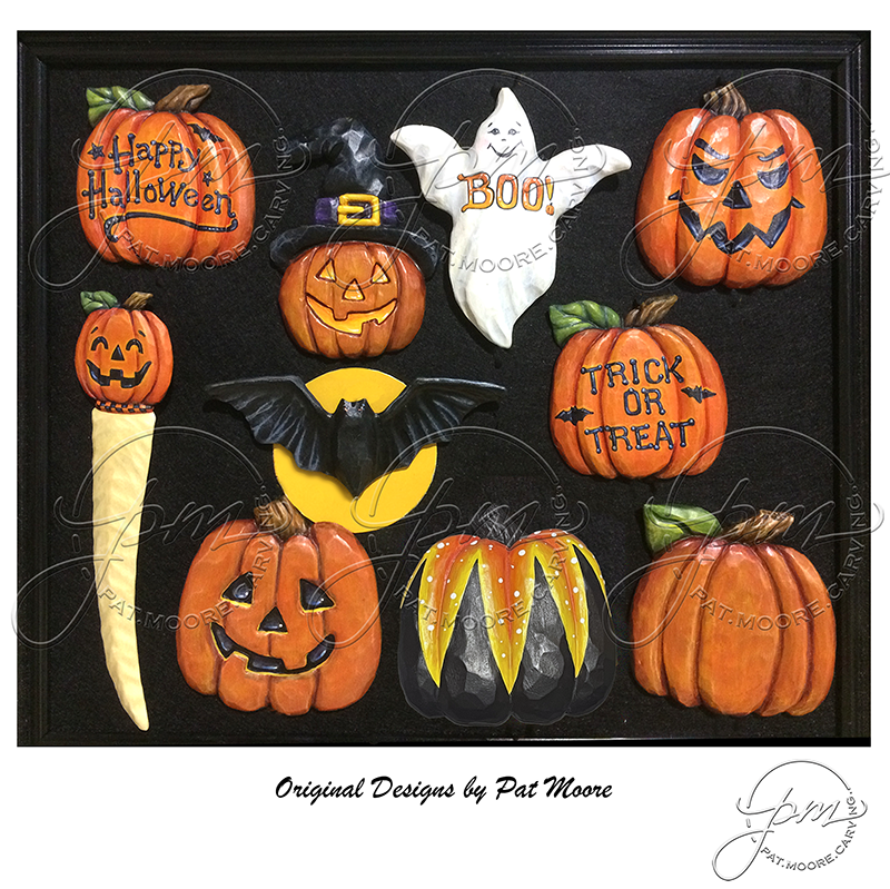 (5-Zh2) PLAIN HALLOWEEN PUMPKIN Ornament Basswood Blank/Cutout