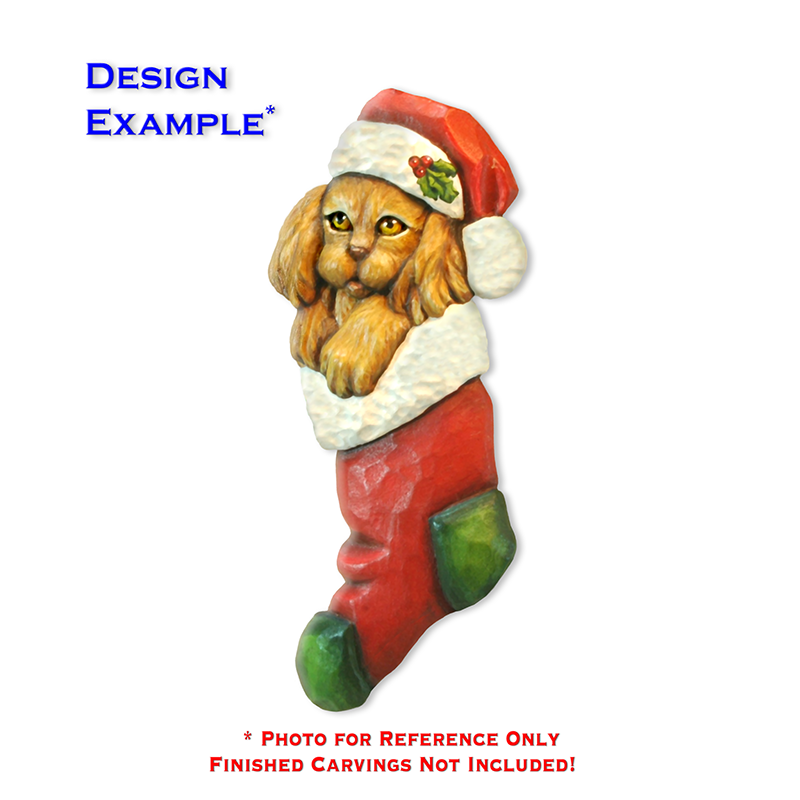 (1-A) PUPPY MITTEN Ornament Basswood Blank/Cutout