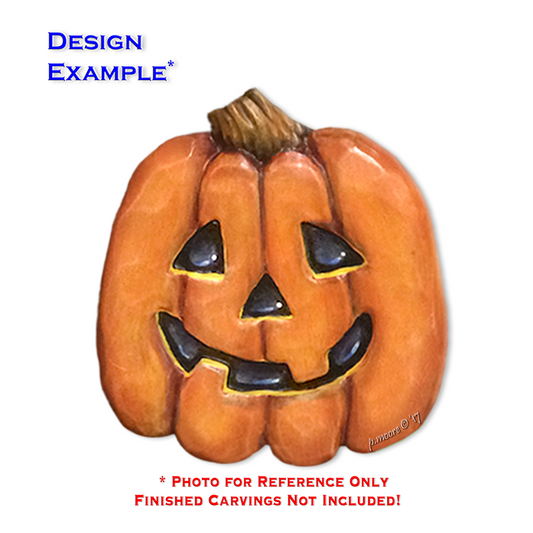 (5-Zh1) HAPPY PUMPKIN HALLOWEEN Ornament Basswood Blank/Cutout