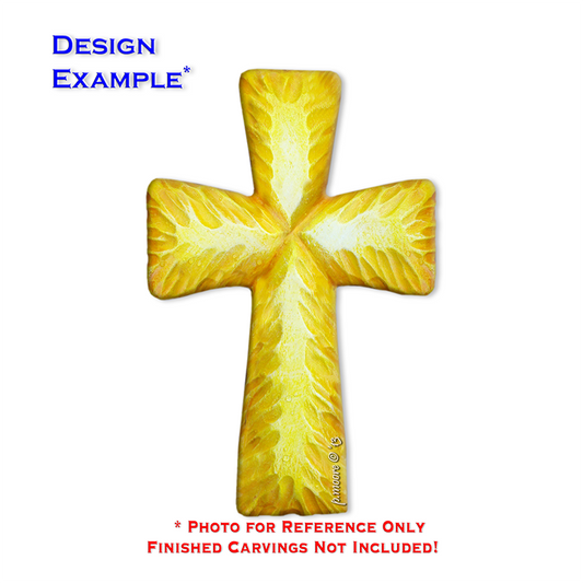 (2-Zj) CROSS SIMPLE Ornament Basswood Blank/Cutout