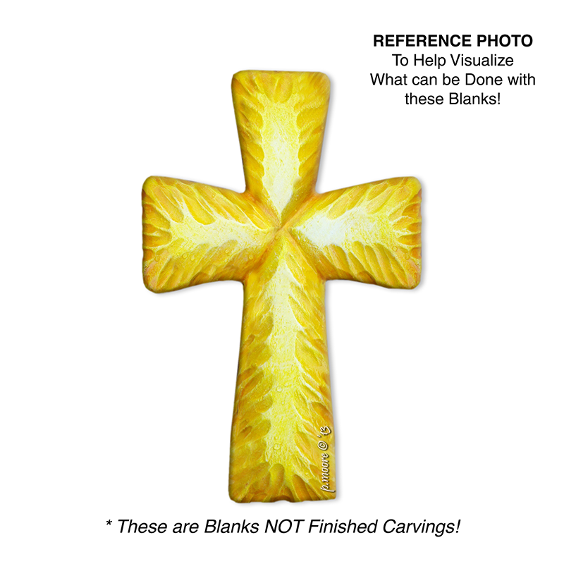 (2-Zj) CROSS SIMPLE Ornament Basswood Blank/Cutout