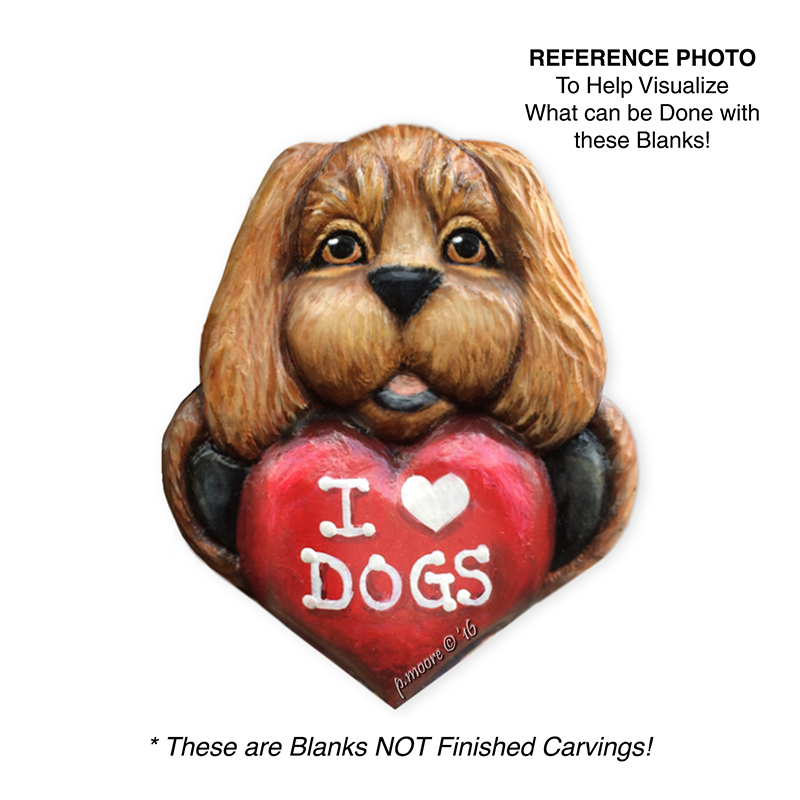 (2-Zp) CUTE PUPPY Ornament Basswood Blank/Cutout