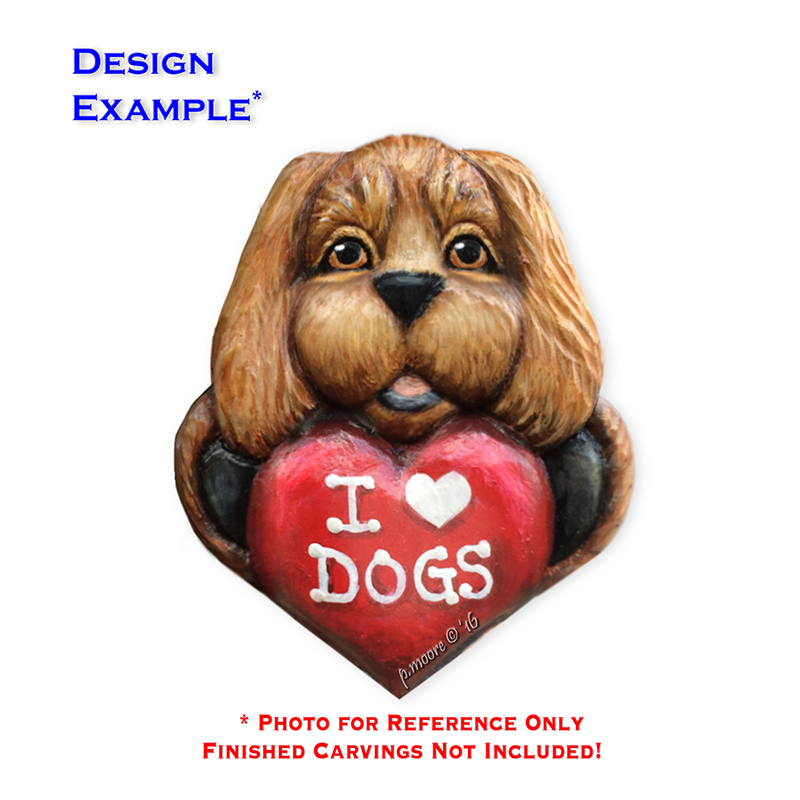 (2-Zp) CUTE PUPPY Ornament Basswood Blank/Cutout