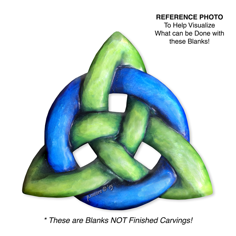 (2-Zt) BRAID TRINITY Ornament Basswood Blank/Cutout