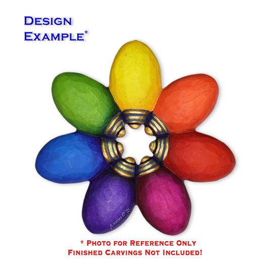 (3-Zz7b) BULB CHRISTMAS WREATH Ornament Basswood Blank/Cutout