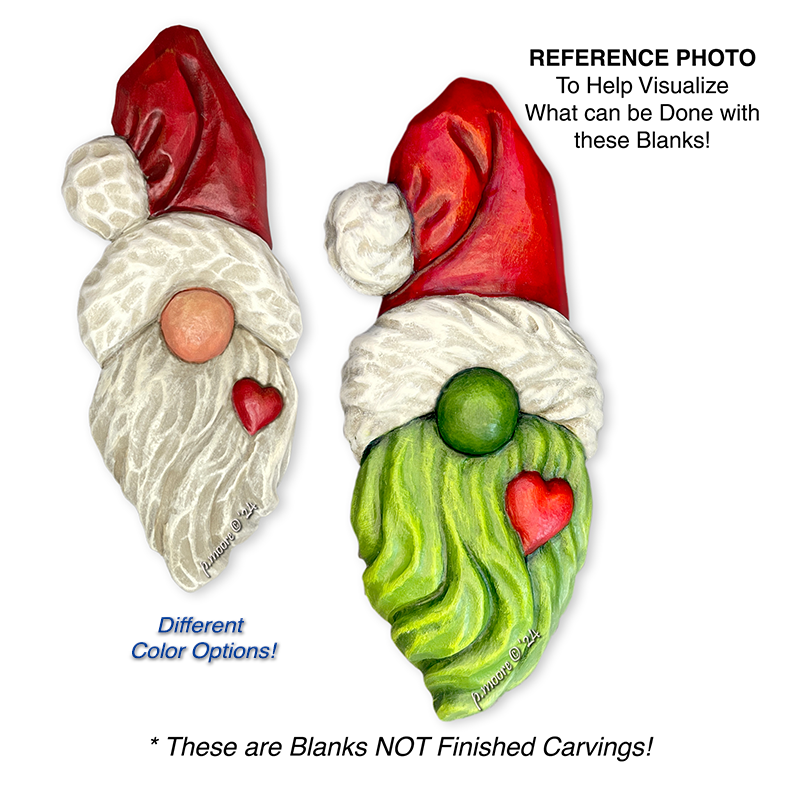 (3-Zz17) GNOME GRINCH Ornament Basswood Blank/Cutout