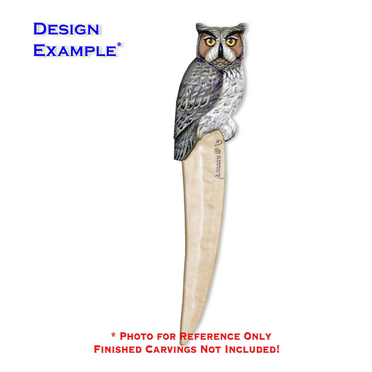 OWL Letter Opener Basswood Blank/Cutout (1005B)