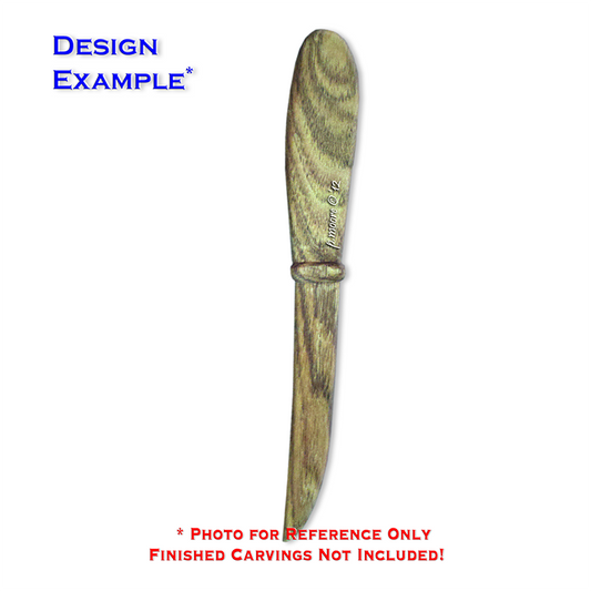 BASIC Letter Opener Basswood Blank/Cutout (1005D)