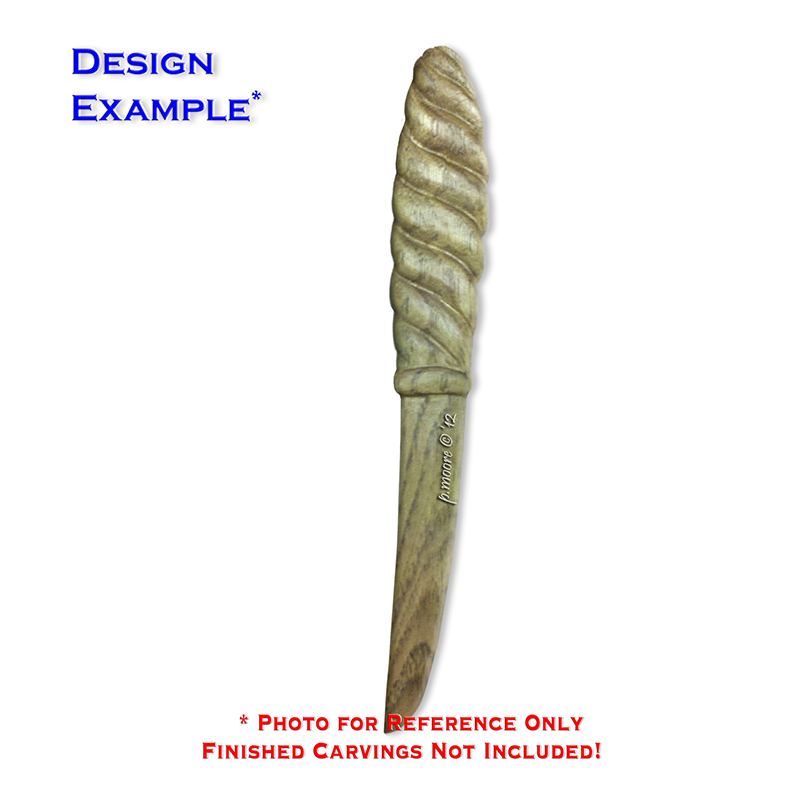TWIST Letter Opener Basswood Blank/Cutout (1005E)