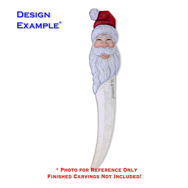 SANTA SQUINT Letter Opener Basswood Blank/Cutout (1005G)