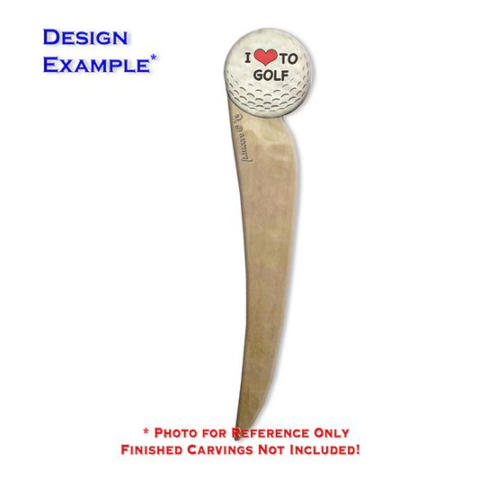GOLF Letter Opener Basswood Blank/Cutout (1005I)