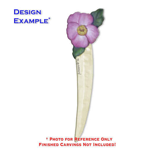 WILD ROSE Letter Opener Basswood Blank/Cutout (1005J)
