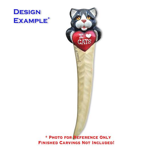 CUTE KITTY Letter Opener Basswood Blank/Cutout (1005Q)